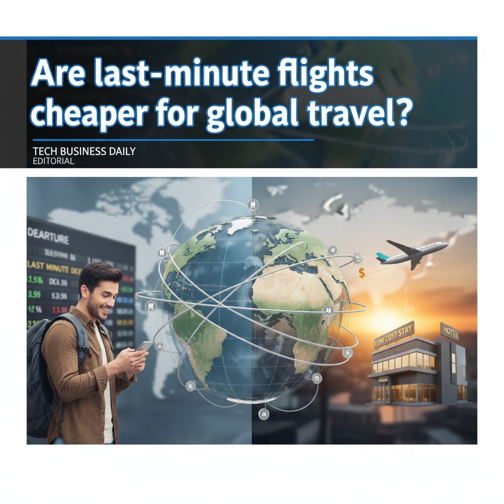 Are last-minute flights cheaper for global travel?