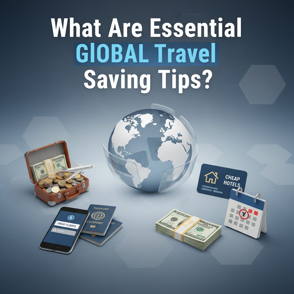 What are essential global travel saving tips?